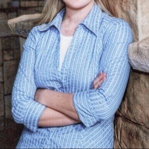 •DRESS BARN• EUC 3/4 Sleeve Button Down DressShirt